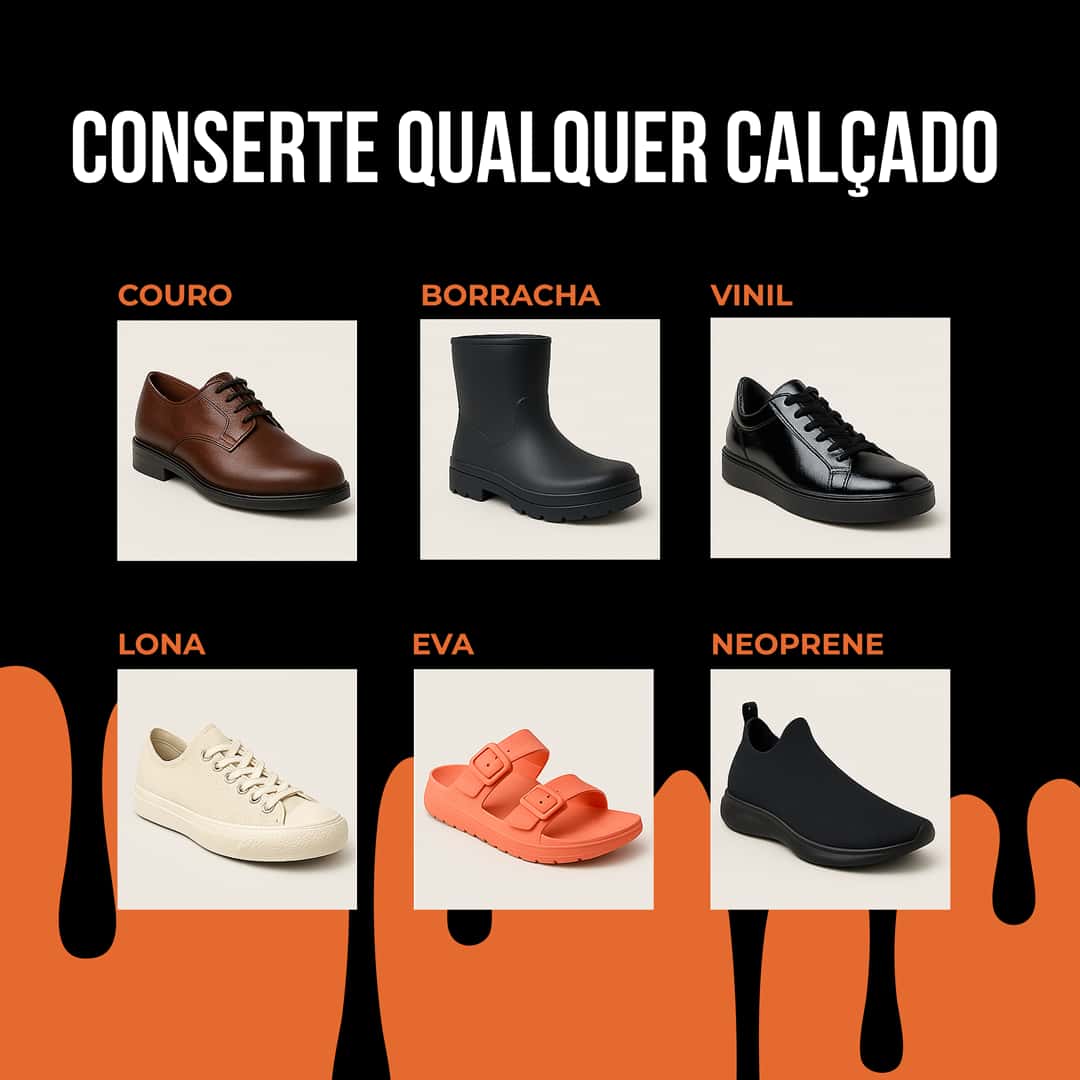 Kit 3 Cores - Reparador de Tenis #skatenaopara